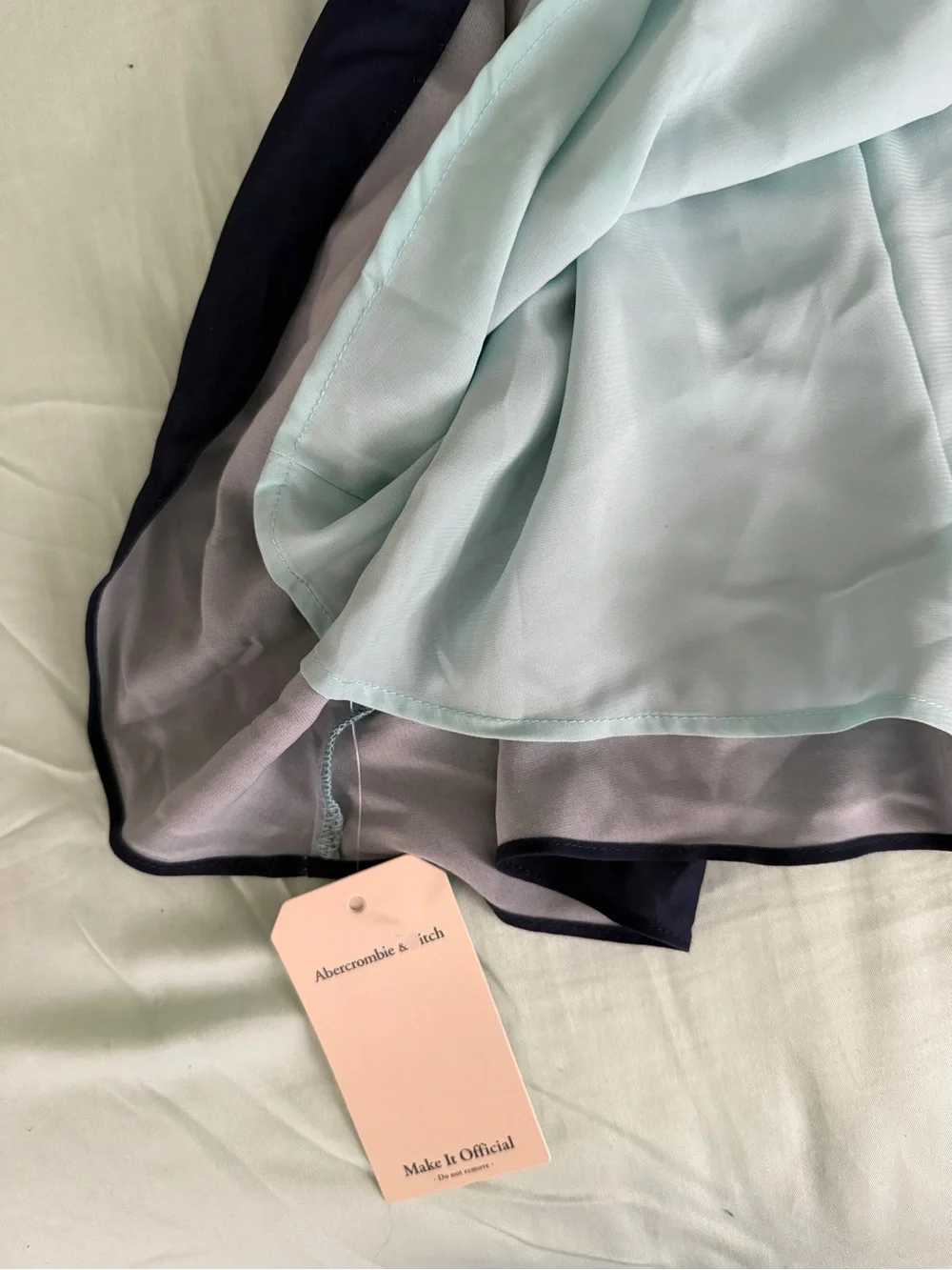 Abercrombie & Fitch Turquoise Ombré Silver Hardware Cut Out Maxi Dress Bra-Free